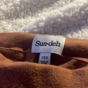 Brown aritzia flare leggings